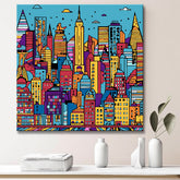New York City Skyline - Painting by Numbers
